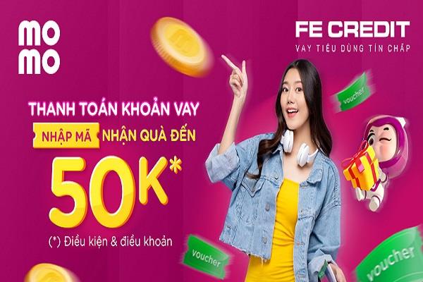 Tất toán khoản vay Fe Credit bằng ví Momo